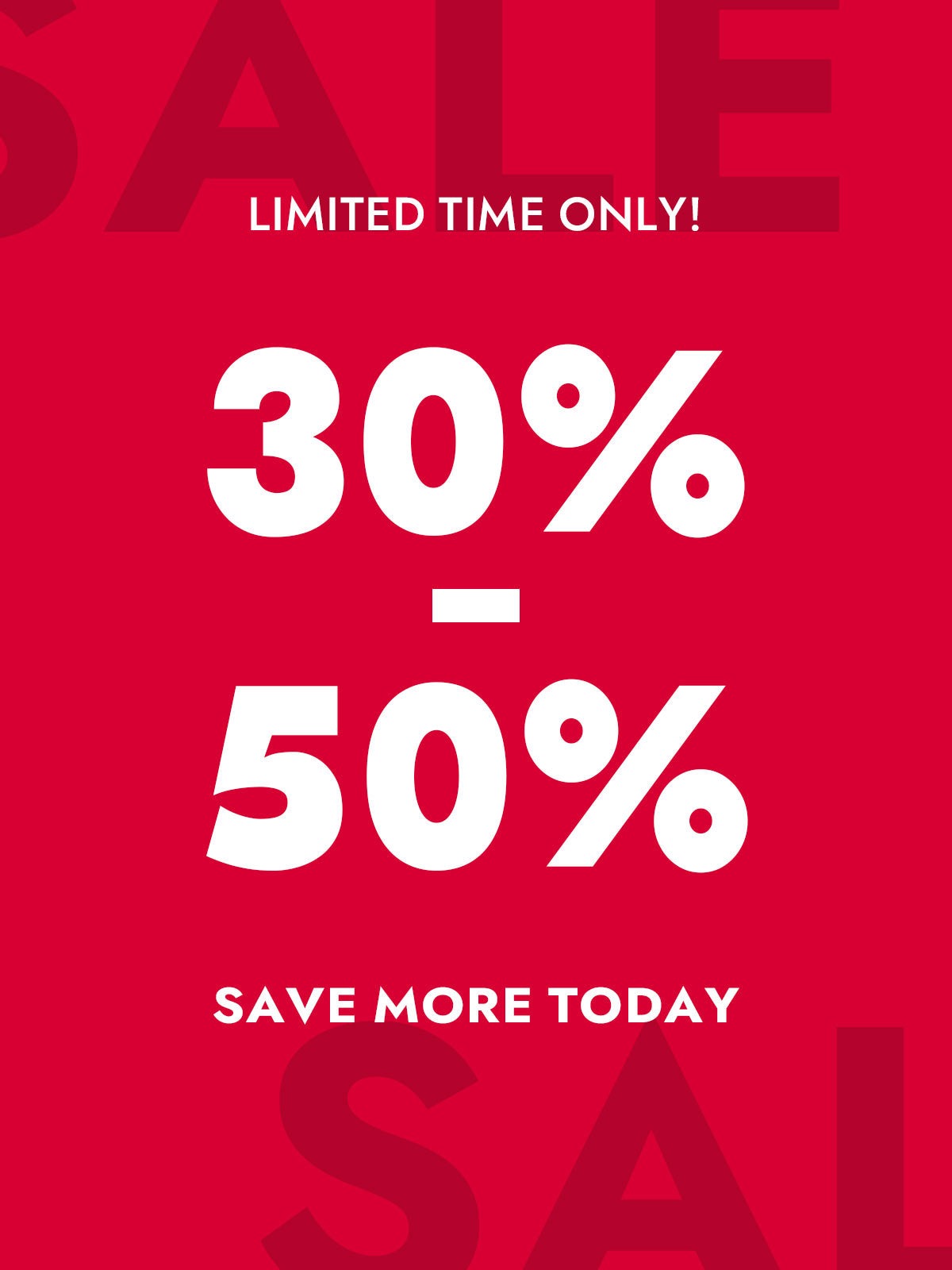 30%-50% OFF