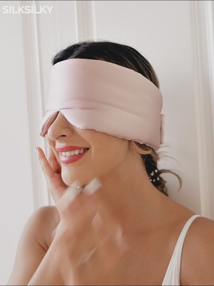 SilkSilky  19Momme Pure Silk Eye Mask video 001