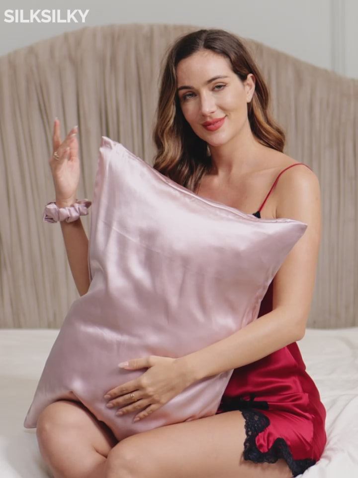 SilkSilky 30Momme Pure Silk Pillowcase-video-001