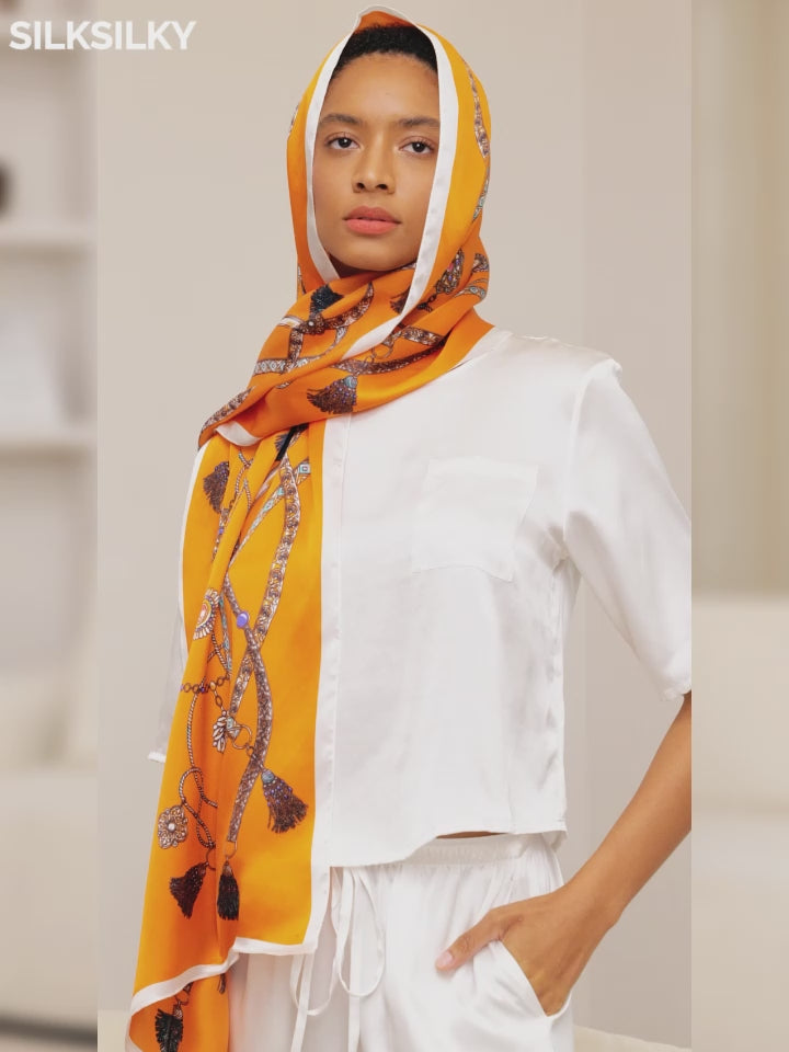 SilkSilky  Pure Silk Scarf video 001