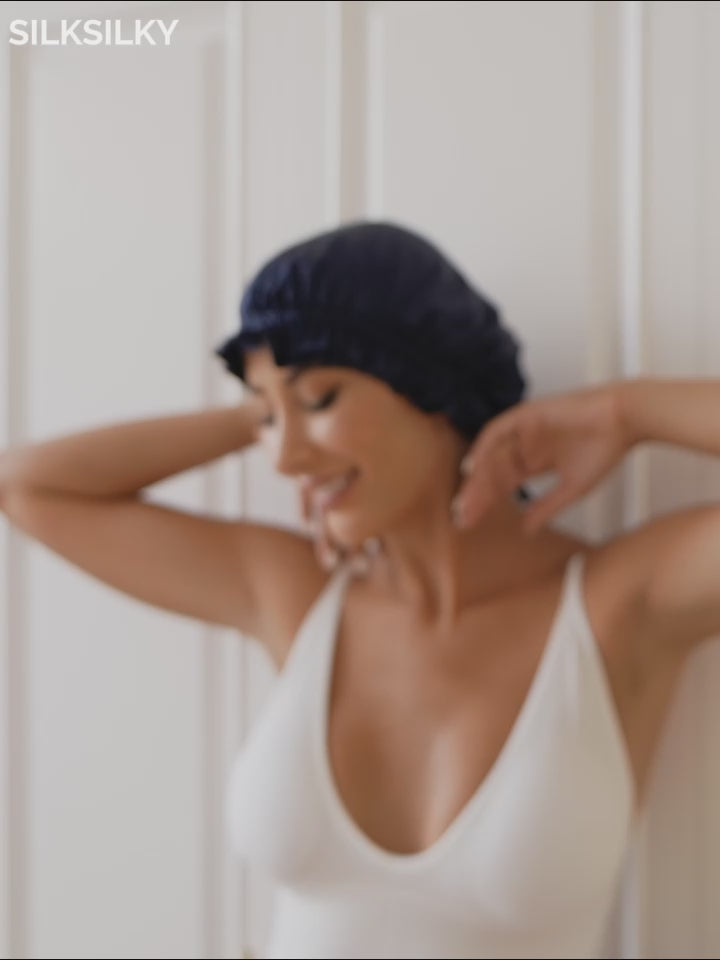 SilkSilky Pure Silk Sleep Cap-video-001