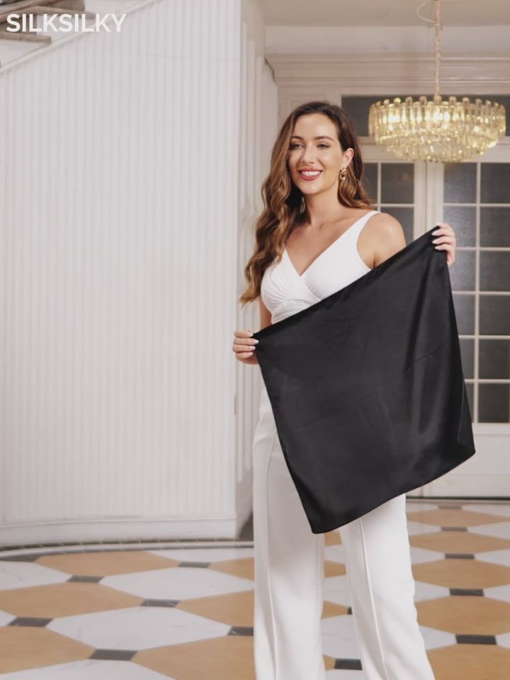SilkSilky Pure Silk Scarf-video-001