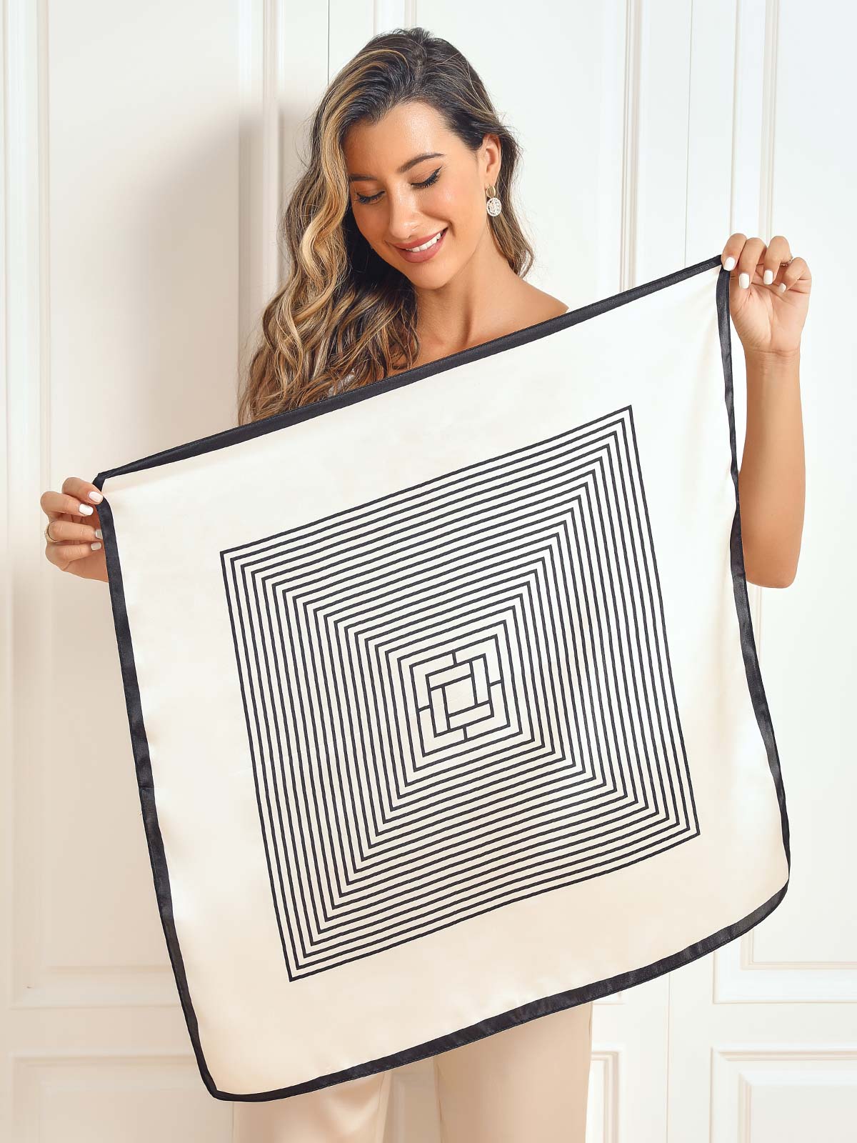 Pure Silk Printed Square Scarf 68x68cm/26.8 – SILKSILKY
