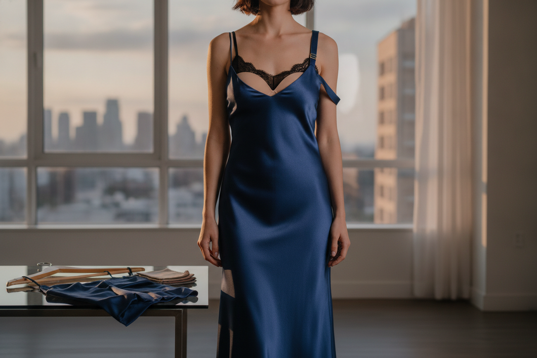 Silk Dress Strap Placement: Support, Bra Compatibility, and Layering cover