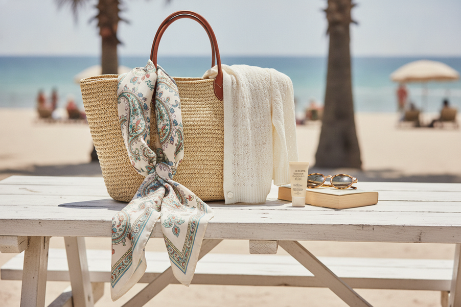 Silk Scarf or Cardigan for Summer: Choose a Packable Shoulder Layer cover