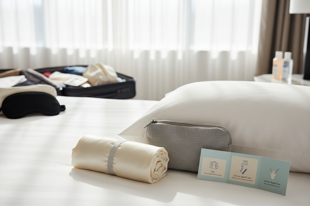 Silk Travel Pillowcase for Hotel Stays: Fit, Packing, and On-the-Road Care cover