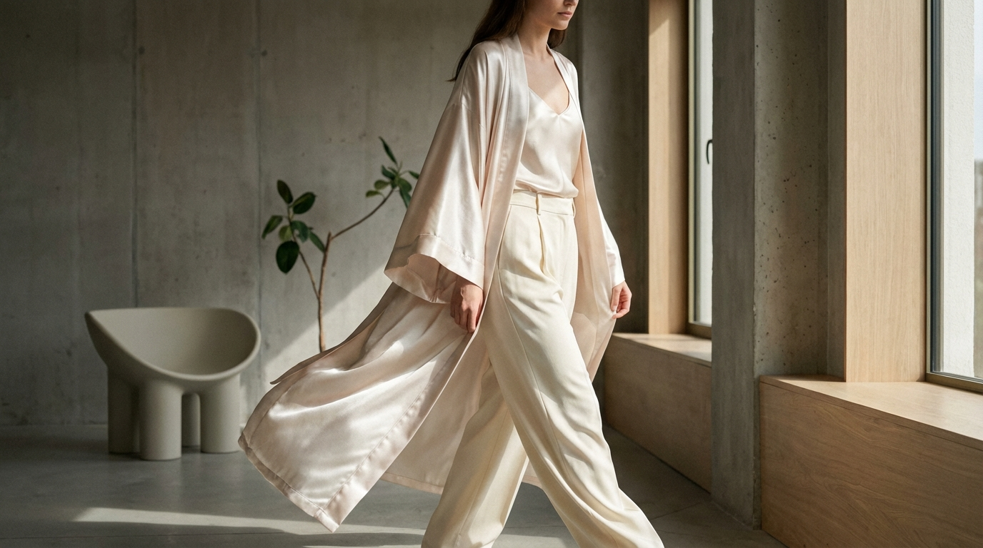 How to Style a Silk Kimono or Robe as Outerwear