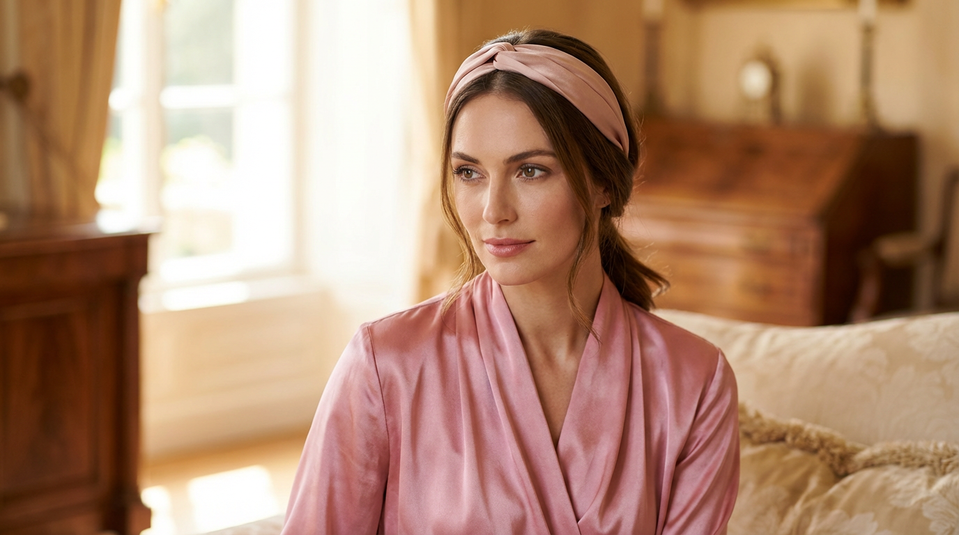 How to Style a Silk Headband or Turban