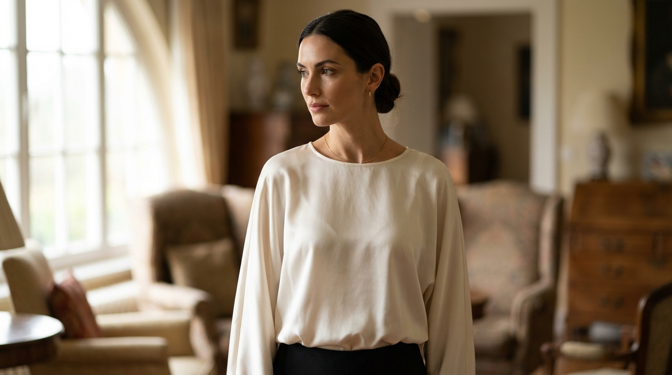 How to Prevent Your Bra from Showing Through a Silk Blouse