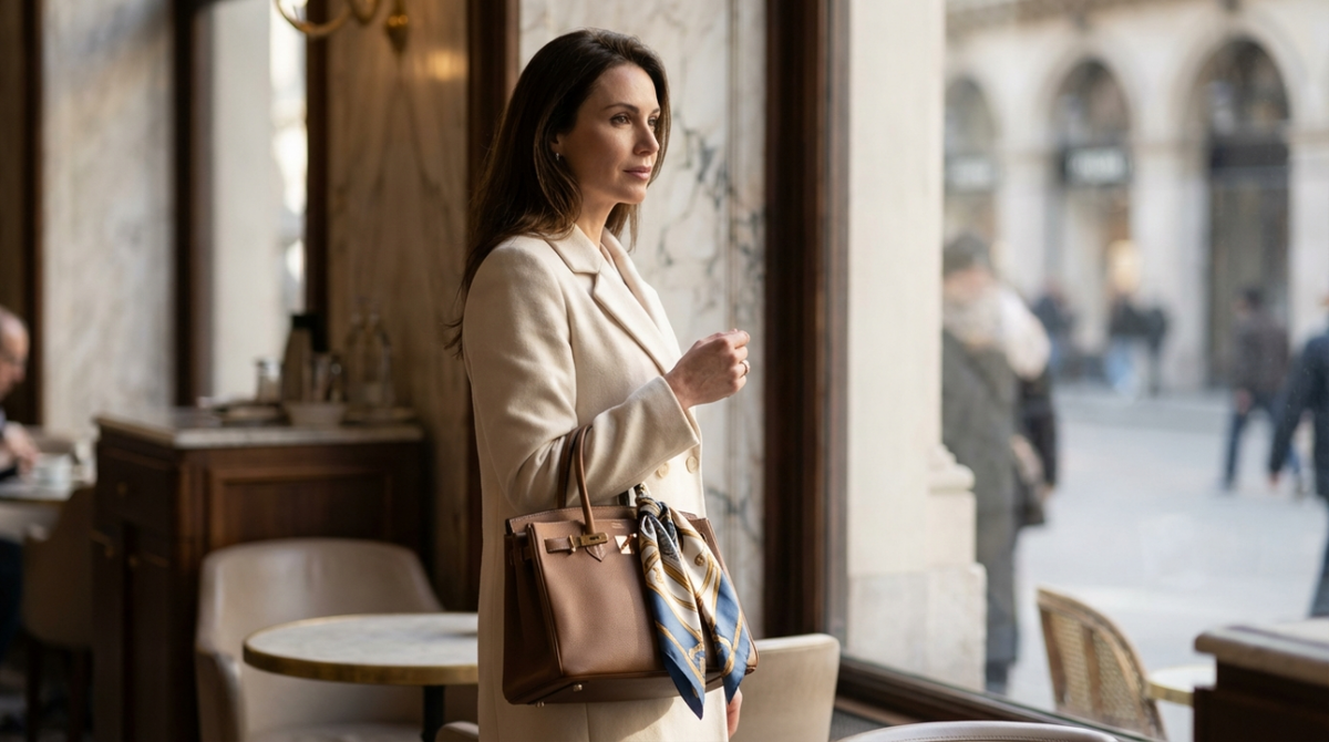 How to Tie a Silk Scarf on a Handbag