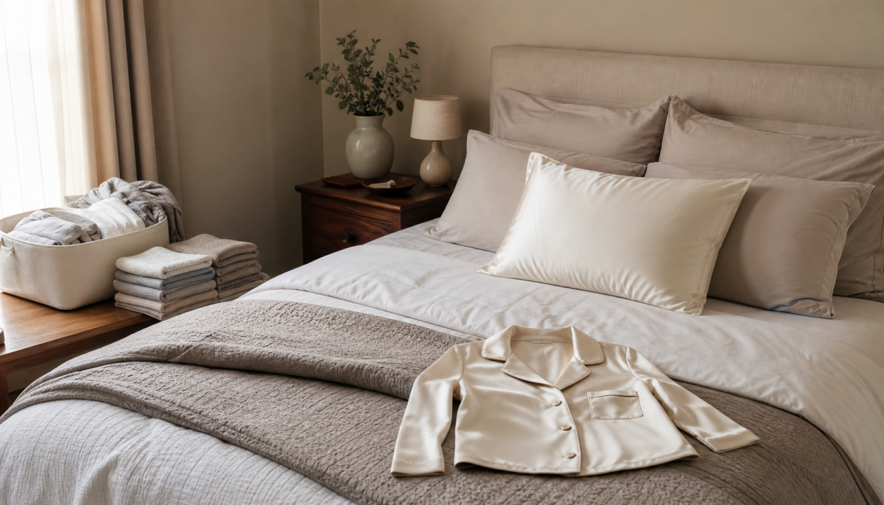 Silk Bedding Care by Component: Pillowcase, Sheet, Duvet Cover, or Comforter