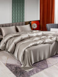 SilkSilky US 25Momme Pure Silk Bedding Set Gray 003