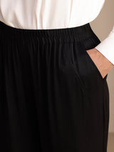 [Black] SilkSilky Womens Pants 004
