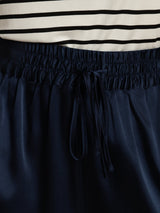 [Dark Blue] SilkSilky  19Momme Stretch Silk Charmeuse Women's Shorts 005