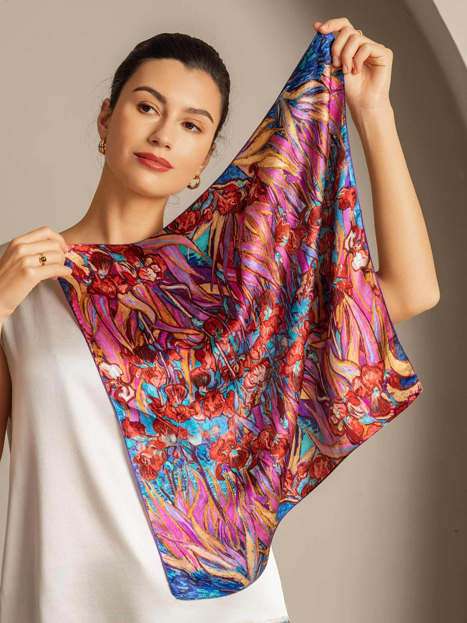 [Multi] SilkSilky Pure Silk Scarf 005