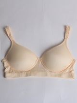 [Beige] SilkSilky  Silk Jersey Bra 007