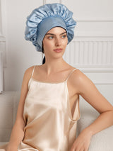 [Dark Blue] SilkSilky  Sleep Cap 008