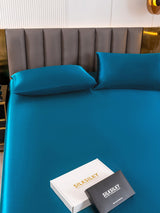 [Teal] SilkSilky  19Momme Bedding Set 005