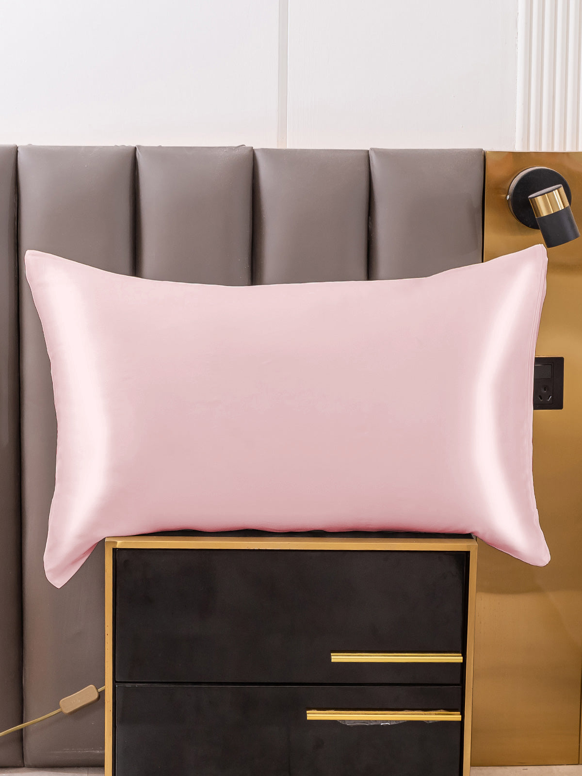 SilkSilky US 30Momme Pure Silk Pillowcase Pink 001