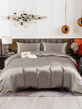 SilkSilky US 19Momme Pure Silk Bedding Set Gray 002