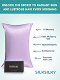 SilkSilky  19Momme Pure Silk Pillowcase Lavender 002