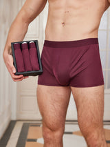 [Wine] SilkSilky  100% Silk Jersey Men's Underwear 001