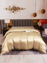 [Beige] SilkSilky  19Momme Duvet Covers 002