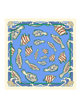 [Blue Fish] SilkSilky Scarf 001