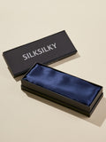 SilkSilky US Pure Silk Scarf DarkBlue 001