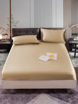 [Beige] SilkSilky  22Momme Bedding Set 001