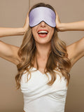 SilkSilky US 19Momme Pure Silk Eye Mask Lavender 002