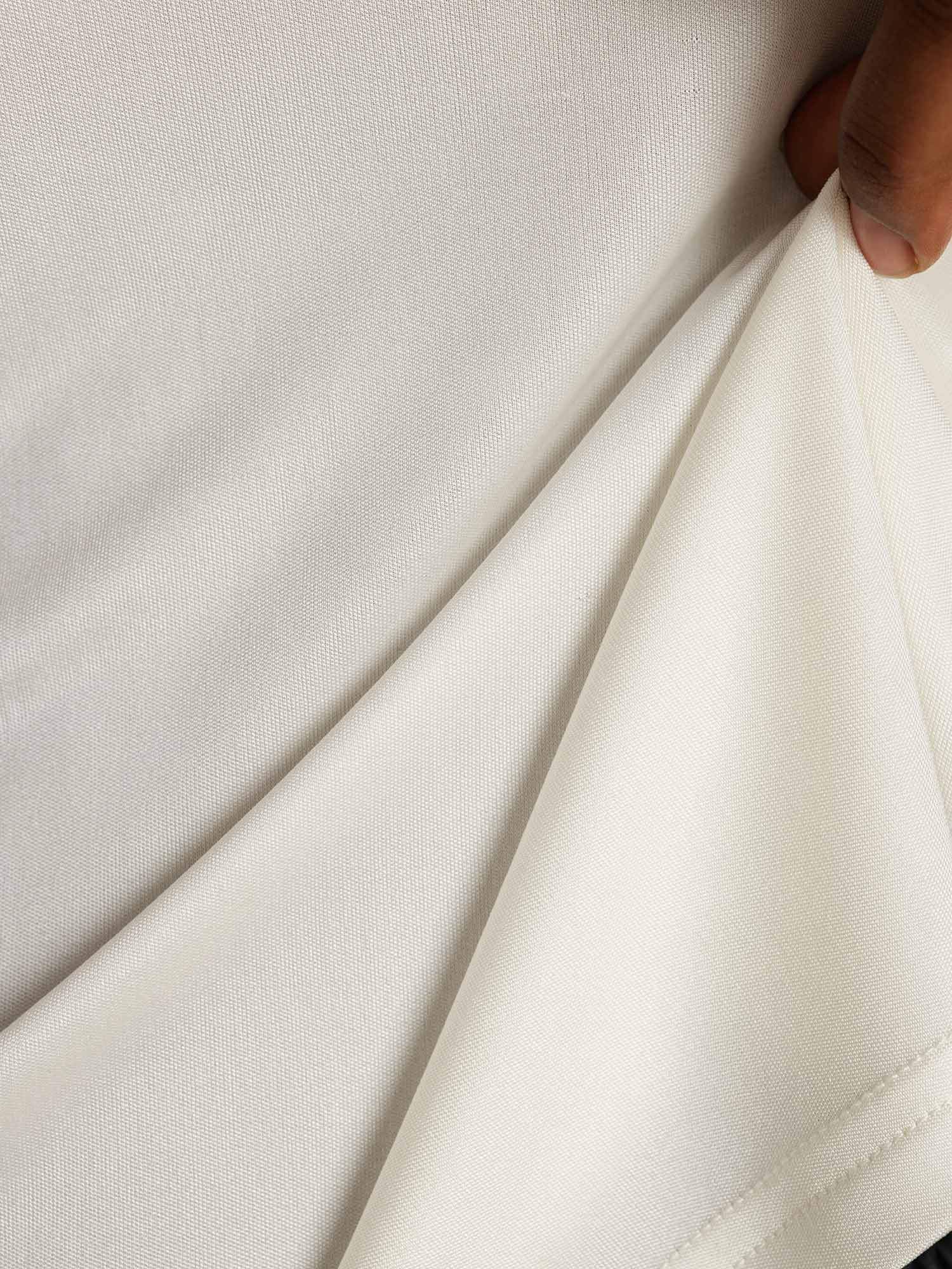 [White] SilkSilky  Pure Silk Womens T-Shirt 005