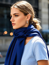 [Dark Blue] SilkSilky  Scarf 002