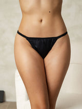 [Black] SilkSilky  Pure Silk Panty 008