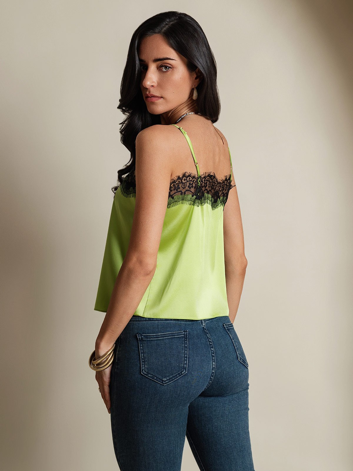 SilkSilky 19Momme Silk Camisoles MintGreen 002