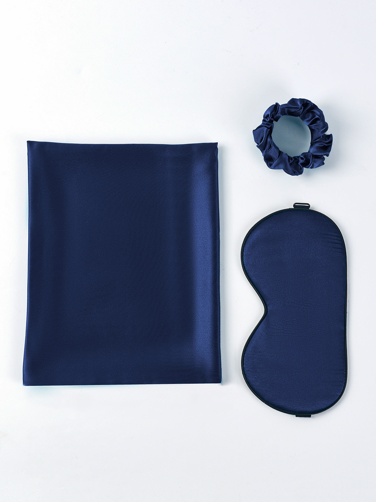 SilkSilky US 19Momme Pure Silk Pillowcase Set DarkBlue 005