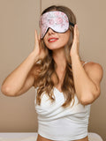 SilkSilky US 19Momme Pure Silk Eye Mask Pink 005