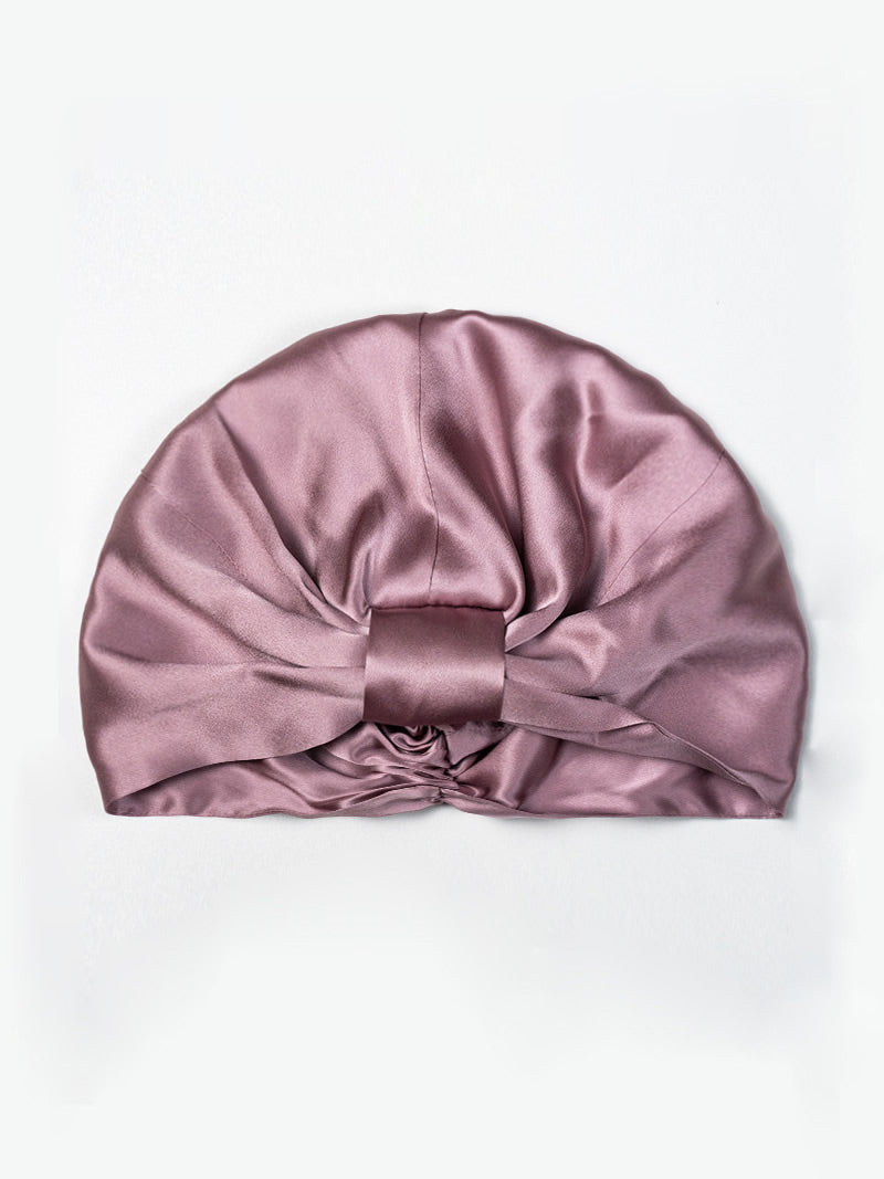 SilkSilky  Pure Silk Sleep Cap PaleMauve 005