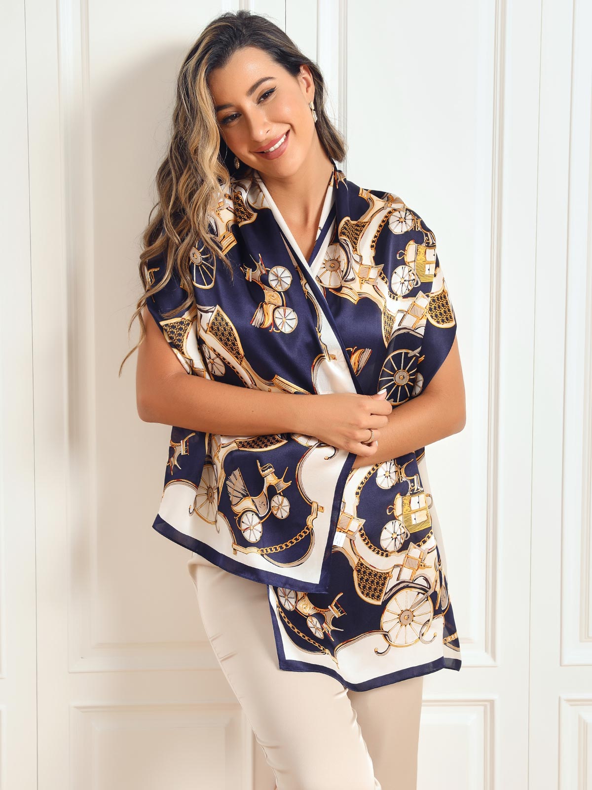 [P026] SilkSilky  Pure Silk Scarf 003,