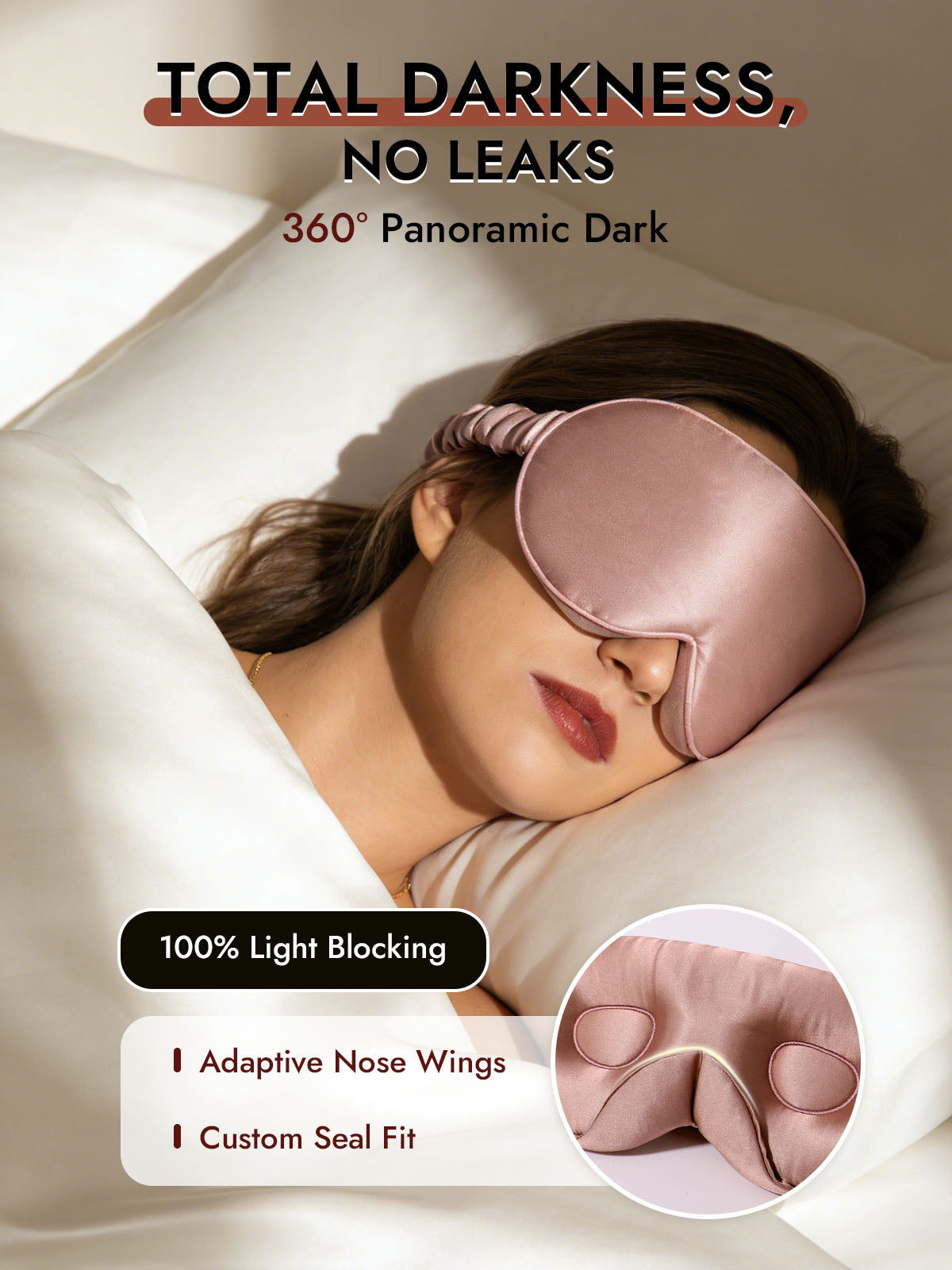 [Pale Mauve] SilkSilky  22Momme Eye Mask 002