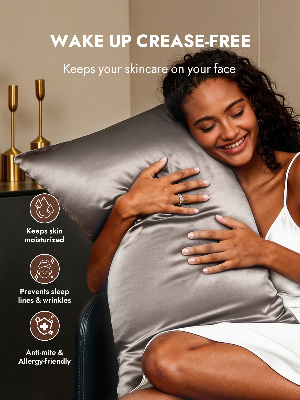 [Gray] SilkSilky  22Momme Pillowcase 004