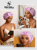 [Lavender] SilkSilky  Sleep Cap 005