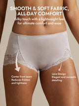 [Gray] SilkSilky  100% Silk Jersey Panty 007