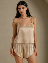 [Champagne Gold] SilkSilky  Spaghetti Strap Camisole Set 007