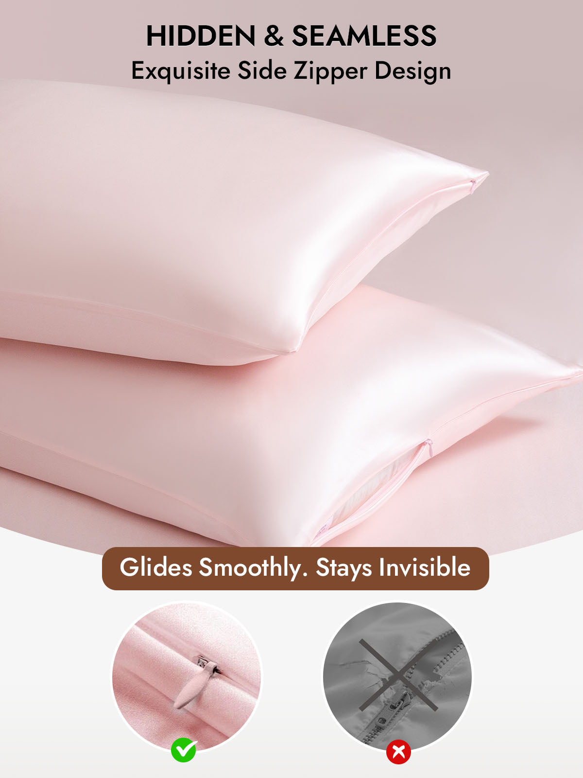 [Pink] SilkSilky  30Momme Pure Silk Pillowcase 006