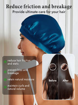 [Teal] SilkSilky  Sleep Cap 004