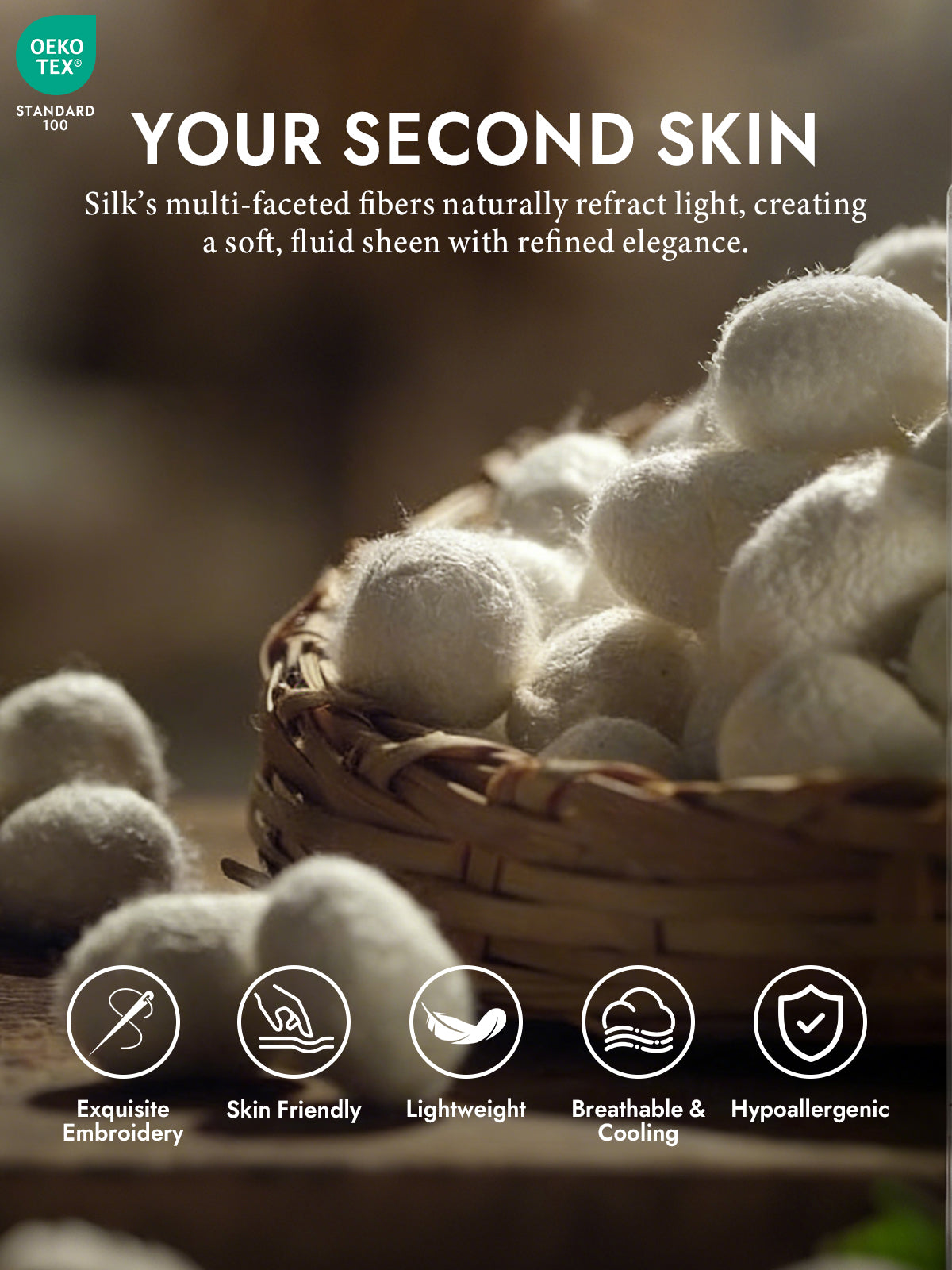 [White] SilkSilky  19Momme Silk Long Sleeve Tie Neck Blouse 004