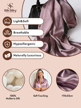 [Lavender] SilkSilky  Scarf 002