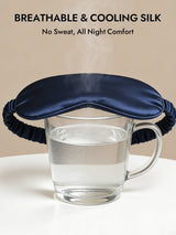 [Dark Blue] SilkSilky  Eye Mask 004