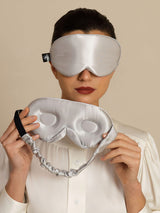 [Light Gray] SilkSilky  Eye Mask 001